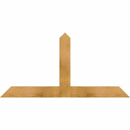 Ekena Millwork Portland Rough Sawn Timber Gable Bracket, Western Red Cedar, 48"W x 24"H x 2"D x 4"F, 12/12 Pitch GBW048X24X0204POR00RWR